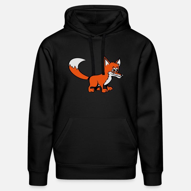 Fuchs süss - Stanley/Stella Unisex Bio-Hoodie DRUMMER  - Schwarz