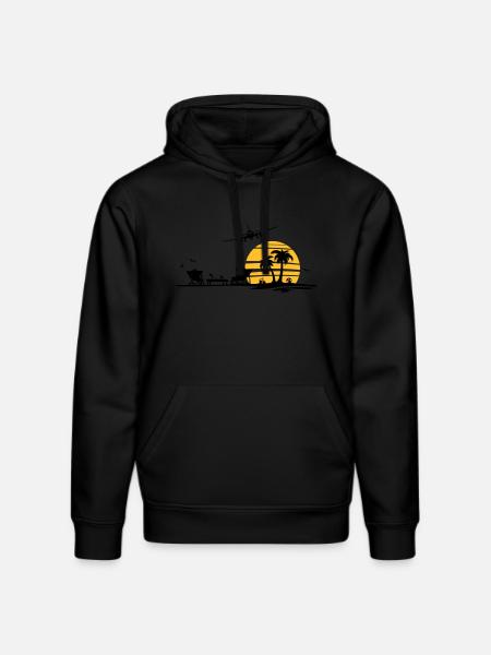 Sommer - Strand Palmen - Stanley/Stella Unisex Bio-Hoodie DRUMMER  - Schwarz
