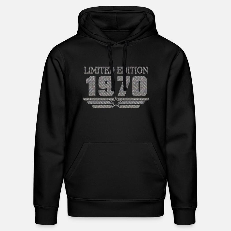 Metal 1970 LE Birthday - Sweat à capuche bio DRUMMER Stanley/Stella Unisexe - noir