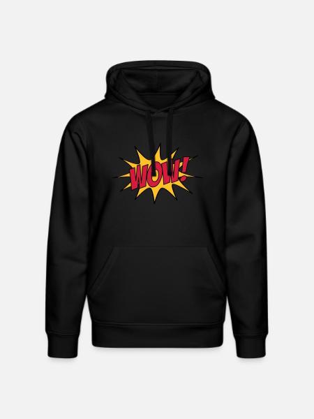 WOW! - Stanley/Stella DRUMMER Unisex Organic Hoodie - black