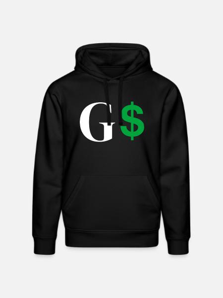 Letter g dollar - Stanley/Stella DRUMMER Unisex Organic Hoodie - black