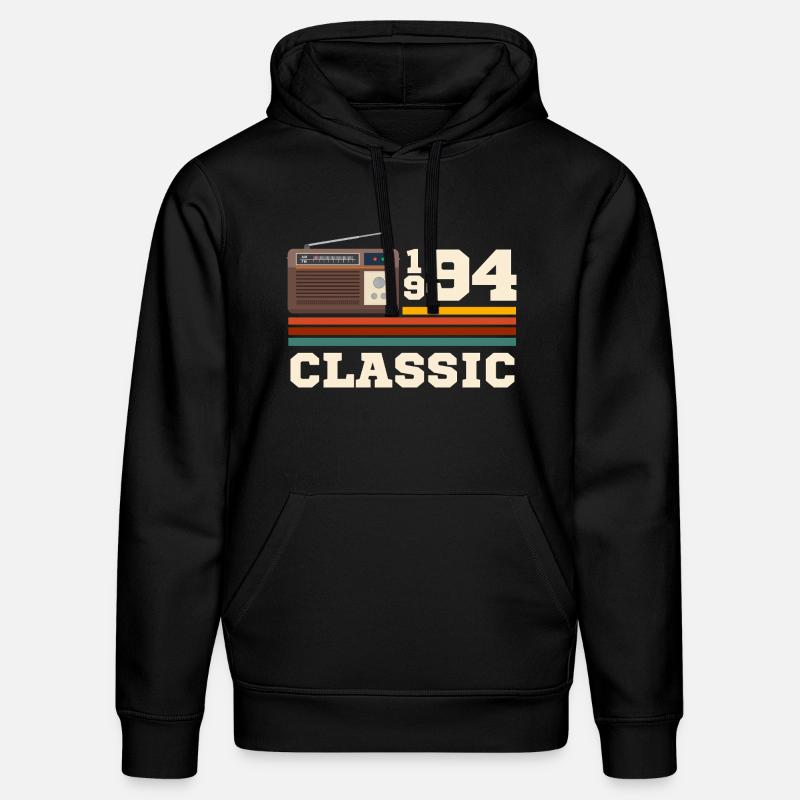 Anniversaire 1994 retro classic - Sweat à capuche bio DRUMMER Stanley/Stella Unisexe - noir