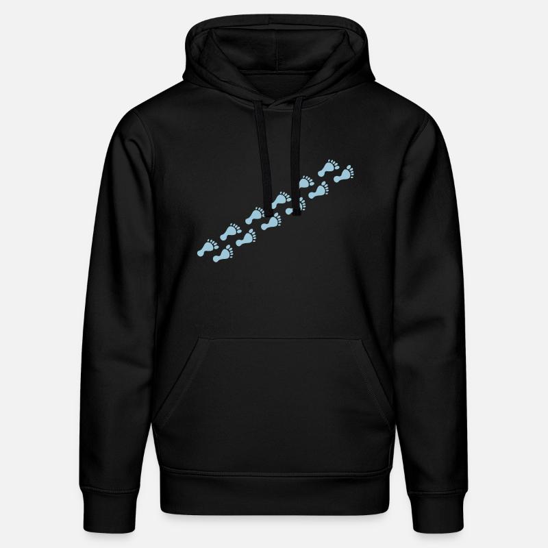 footprints - Sweat à capuche bio DRUMMER Stanley/Stella Unisexe - noir