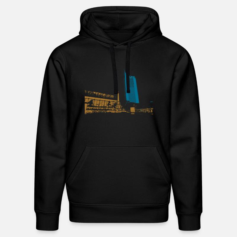 Leipzig Gewandhaus Uni Riese Geschenkidee - Stanley/Stella Unisex Bio-Hoodie DRUMMER  - Schwarz