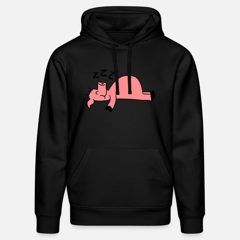 Sleeping Pig - Stanley/Stella Unisex Bio-Hoodie DRUMMER  - Schwarz