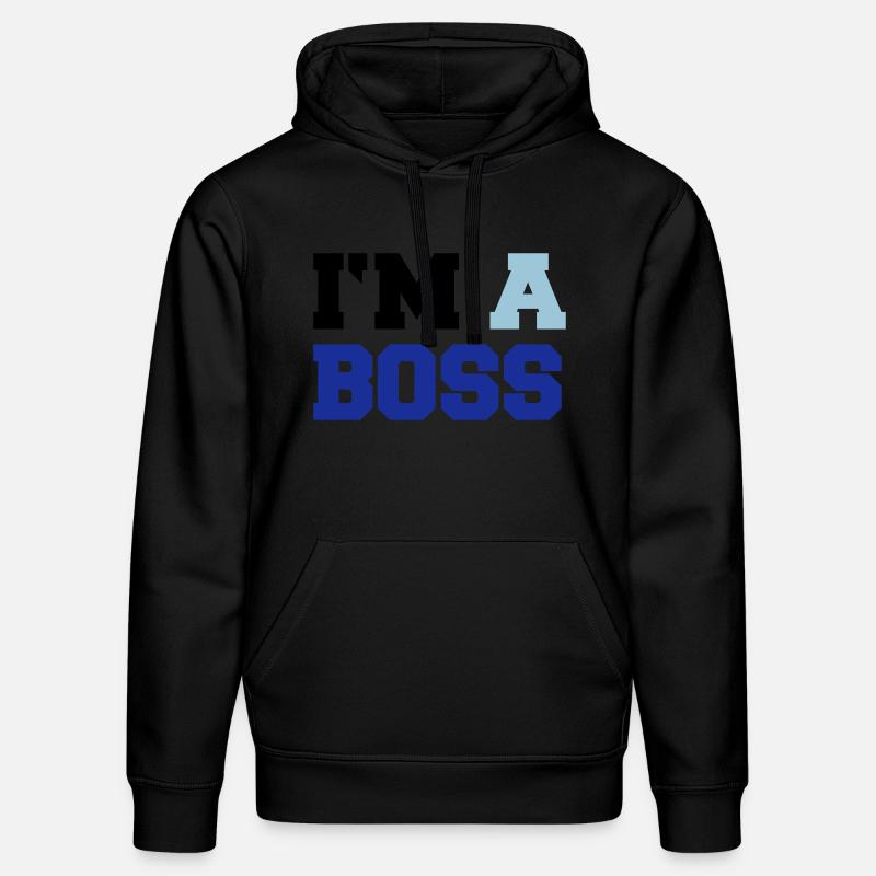 im_a_boss02 - Sweat à capuche bio DRUMMER Stanley/Stella Unisexe - noir