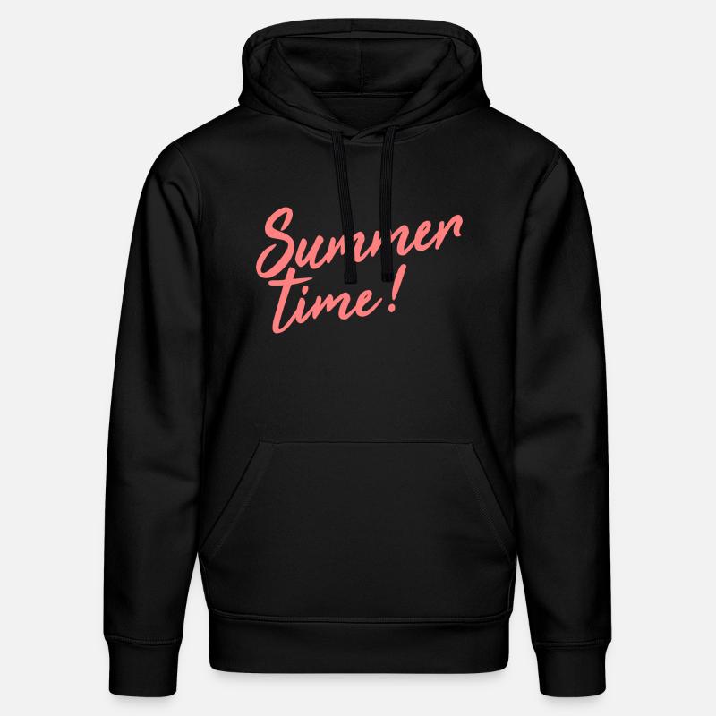 summer time - Stanley/Stella Unisex Bio-Hoodie DRUMMER  - Schwarz