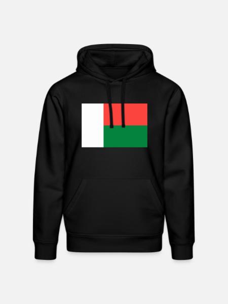 Drapeau Madagascar - Sweat à capuche bio DRUMMER Stanley/Stella Unisexe - noir