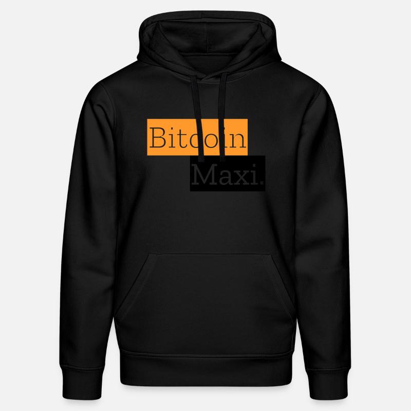 Bitcoin Maxi. - Sweat à capuche bio DRUMMER Stanley/Stella Unisexe - noir