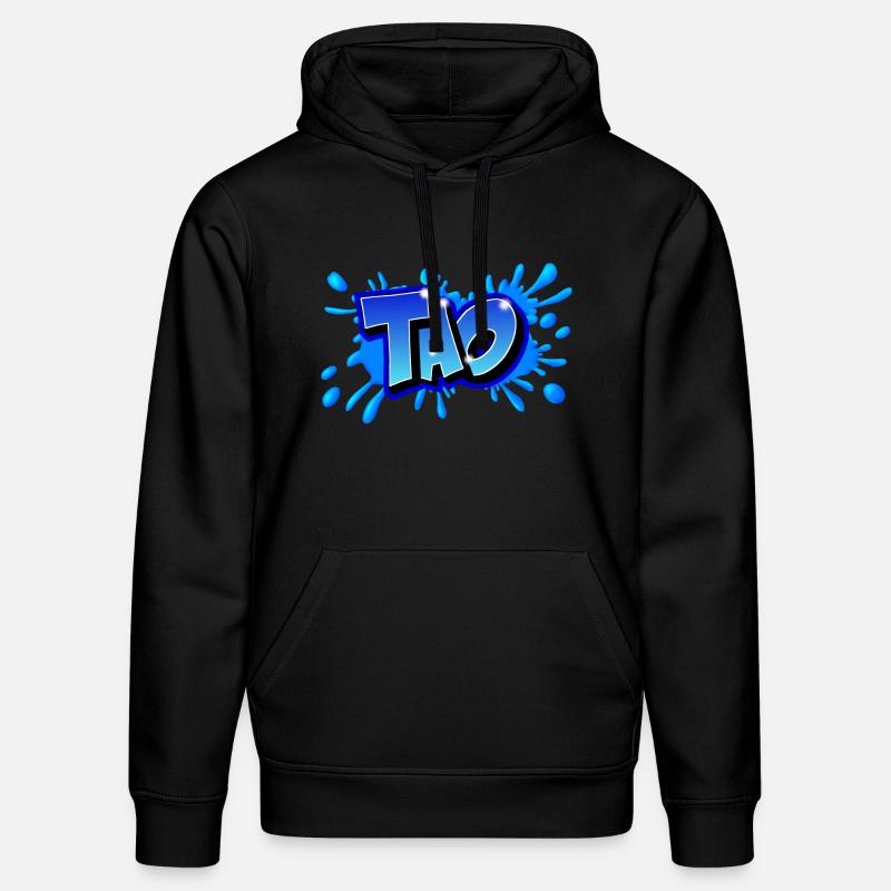 Graffiti "TAO" imprimable sur tout - Sweat à capuche bio DRUMMER Stanley/Stella Unisexe - noir