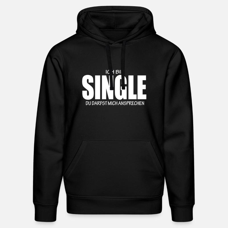 Célibataire - Sweat à capuche bio DRUMMER Stanley/Stella Unisexe - noir