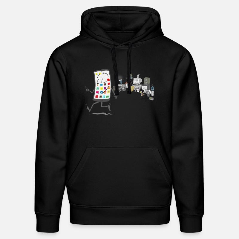 Les temps modernes - Sweat à capuche bio DRUMMER Stanley/Stella Unisexe - noir