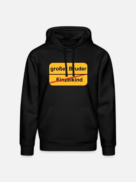 großer Bruder - Stanley/Stella Unisex Bio-Hoodie DRUMMER - Schwarz
