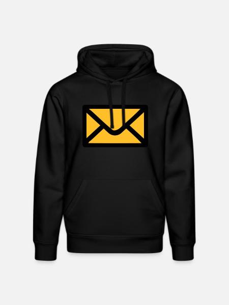Letter envelope - Stanley/Stella DRUMMER Unisex Organic Hoodie - black