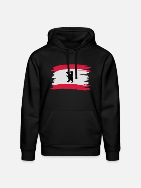 Berlin - Bierlin Flagge - Stanley/Stella Unisex Bio-Hoodie DRUMMER  - Schwarz