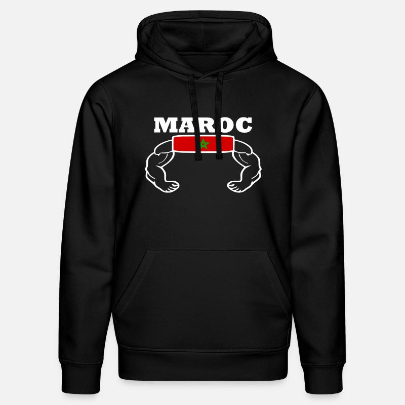 Maroc - Sweat à capuche bio DRUMMER Stanley/Stella Unisexe - noir