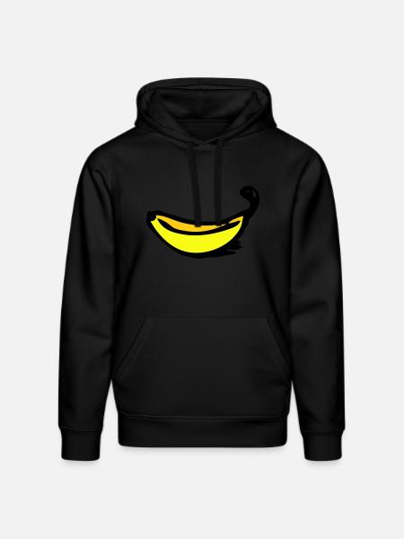 Banana - Stanley/Stella DRUMMER Unisex Organic Hoodie - black