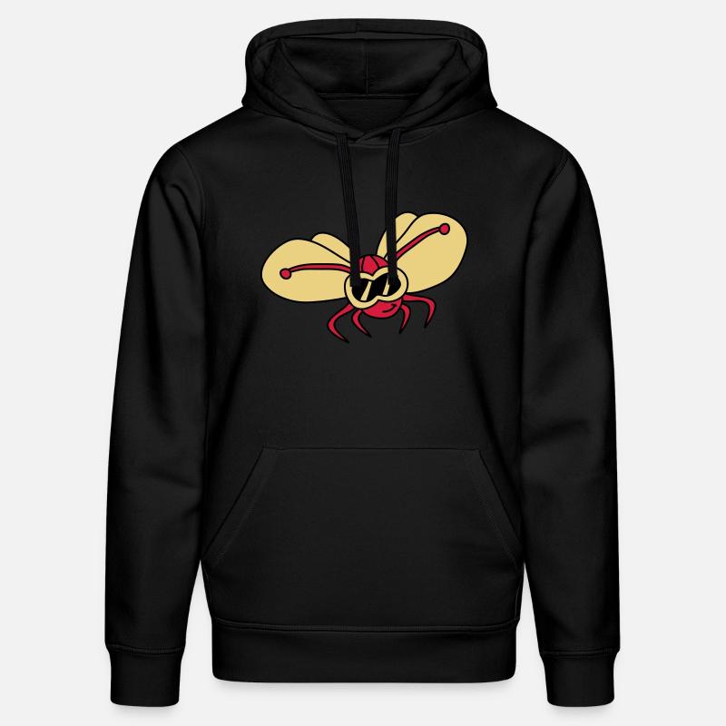 butterfly_pilot_3c - Stanley/Stella Unisex Bio-Hoodie DRUMMER  - Schwarz
