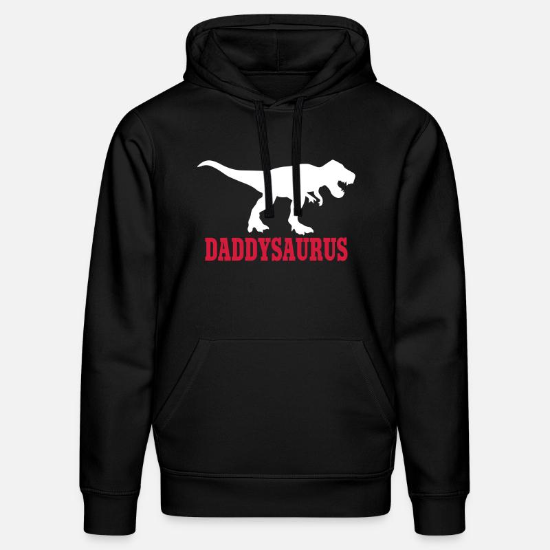 Daddy Saurus - Stanley/Stella Unisex Bio-Hoodie DRUMMER  - Schwarz
