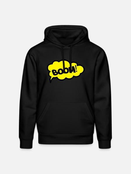 boom2 - Stanley/Stella DRUMMER Unisex Organic Hoodie - black