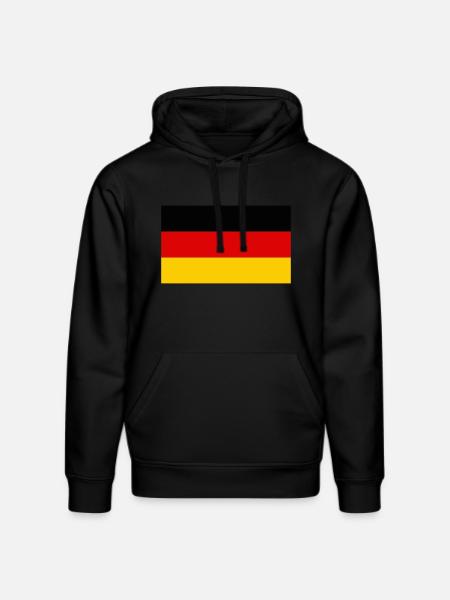 Drapeau Allemagne / German Flag - Stanley/Stella DRUMMER Unisex Organic Hoodie - black