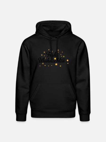 Frohe Weihnachten - Stanley/Stella Unisex Bio-Hoodie DRUMMER  - Schwarz