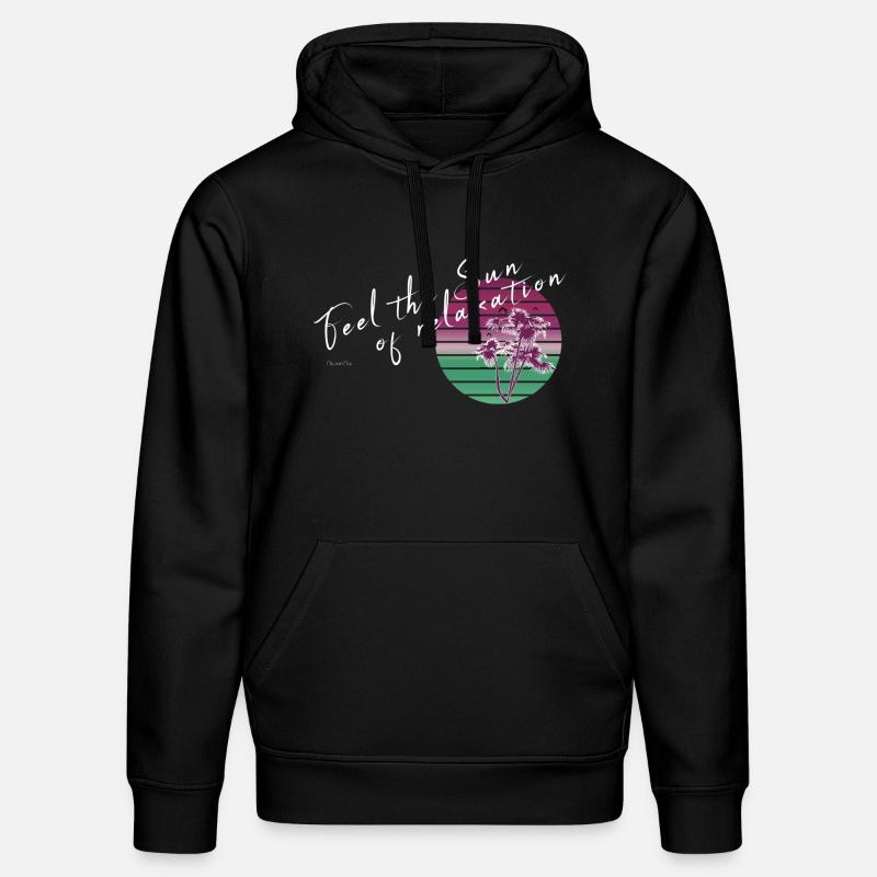 Sentez le soleil - Sweat à capuche bio DRUMMER Stanley/Stella Unisexe - noir