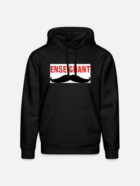 ENSEIGNANT - Sweat à capuche bio DRUMMER Stanley/Stella Unisexe - noir