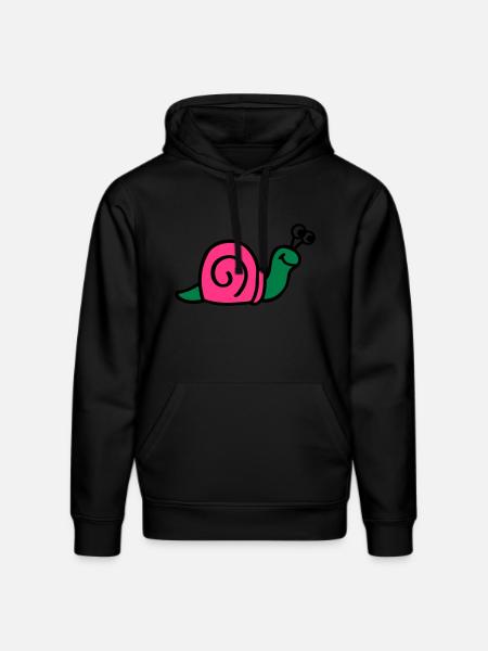Snail - Stanley/Stella DRUMMER Unisex Organic Hoodie - black