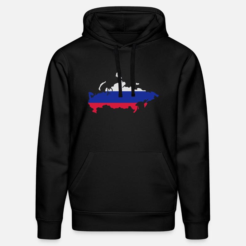 Russie - Sweat à capuche bio DRUMMER Stanley/Stella Unisexe - noir