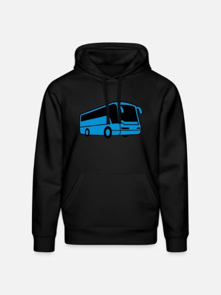 Bus - Stanley/Stella DRUMMER Unisex Organic Hoodie - black