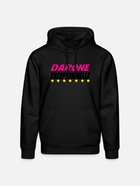DARONE exceptional - Stanley/Stella DRUMMER Unisex Organic Hoodie - black