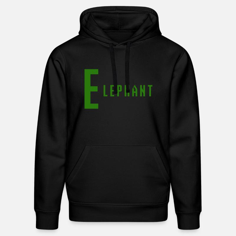 Éléphant - Sweat à capuche bio DRUMMER Stanley/Stella Unisexe - noir