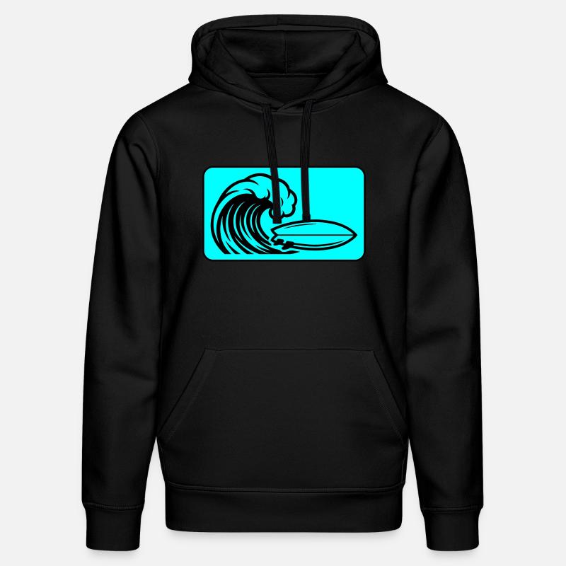 Planche de surf Wave - Sweat à capuche bio DRUMMER Stanley/Stella Unisexe - noir