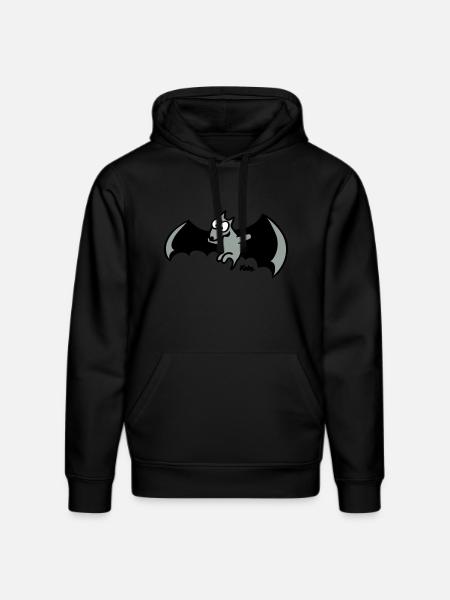 Flughund (c) - Stanley/Stella Unisex Bio-Hoodie DRUMMER - Schwarz
