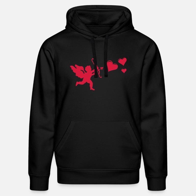 Engel mit Herzen - Stanley/Stella Unisex Bio-Hoodie DRUMMER - Schwarz