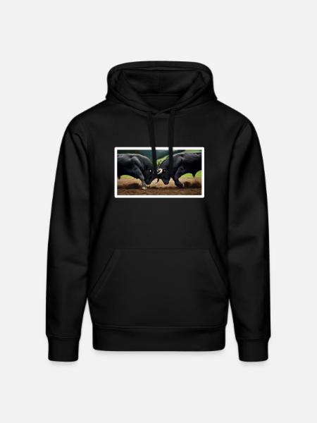 Herens Bulls Ranking Match - Stanley/Stella DRUMMER Unisex Organic Hoodie - black