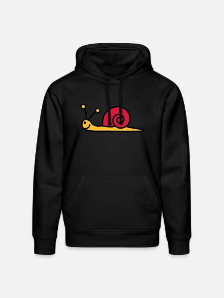 schnecke_3c - Stanley/Stella DRUMMER Unisex Organic Hoodie - black
