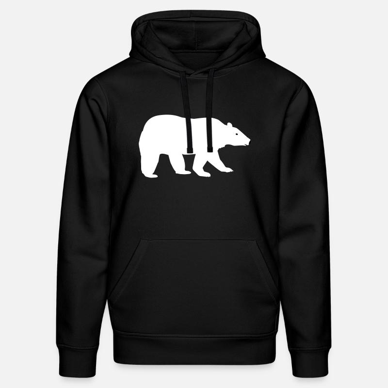 Ours polaire - Sweat à capuche bio DRUMMER Stanley/Stella Unisexe - noir