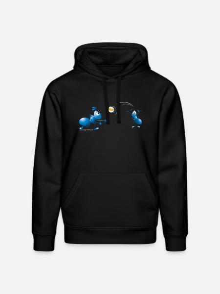Ants in volleyball - Stanley/Stella DRUMMER økologisk unisex-hoodie - sort