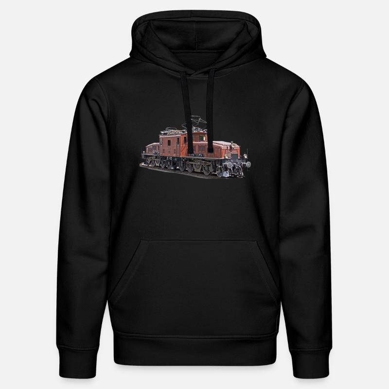 SBB Krokodil CE6/8 - Stanley/Stella Unisex Bio-Hoodie DRUMMER  - Schwarz
