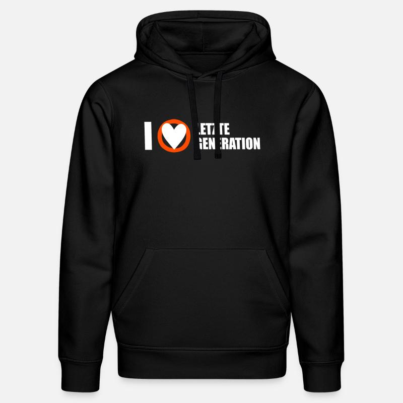 Letzte Generation - Design 3 - Stanley/Stella Unisex Bio-Hoodie DRUMMER  - Schwarz