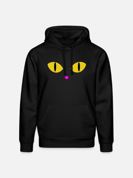 Yellow eyes - Stanley/Stella DRUMMER Unisex Organic Hoodie - black