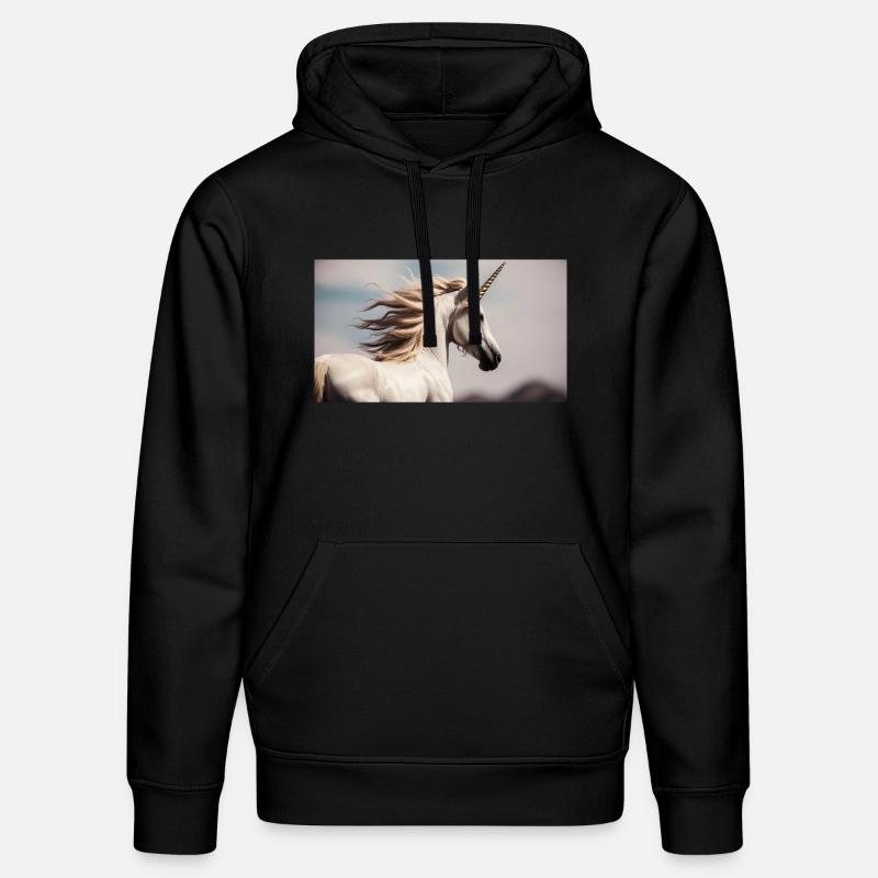 Einhorn - Stanley/Stella Unisex Bio-Hoodie DRUMMER  - Schwarz