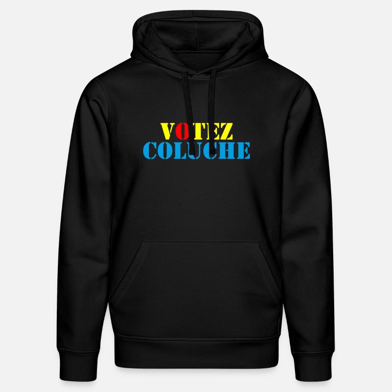 Votez Coluche 01 - Sweat à capuche bio DRUMMER Stanley/Stella Unisexe - noir