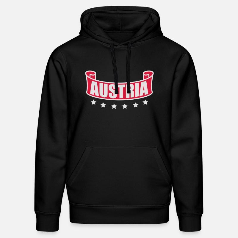 Austria Banner Logo - Sweat à capuche bio DRUMMER Stanley/Stella Unisexe - noir