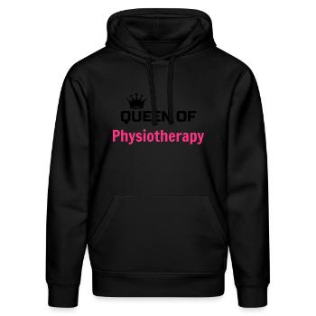 Physiotherapy Physio Krankengymnast Kiné Doctor - Stanley/Stella DRUMMER Unisex Organic Hoodie - black - Front - Marisol (170cm) & Nik (191cm)