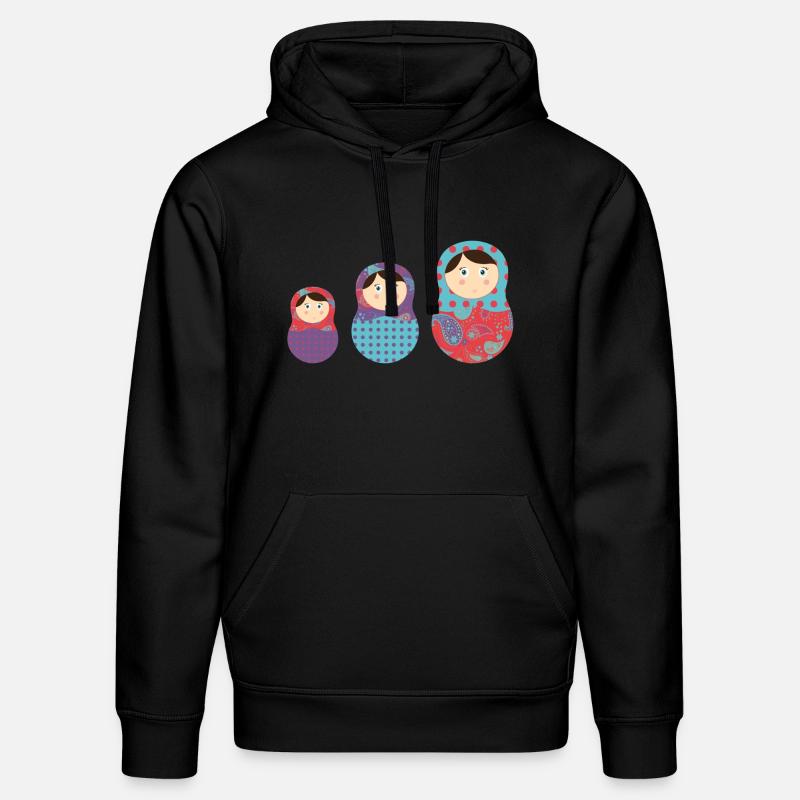 matriochkas - Sweat à capuche bio DRUMMER Stanley/Stella Unisexe - noir