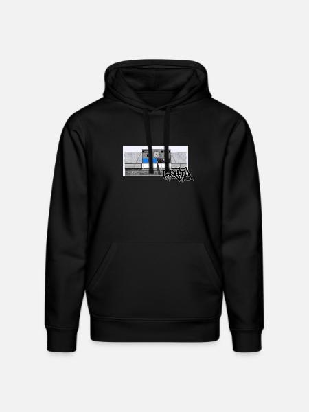 Giesing // Illustration - Stanley/Stella Unisex Bio-Hoodie DRUMMER - Schwarz