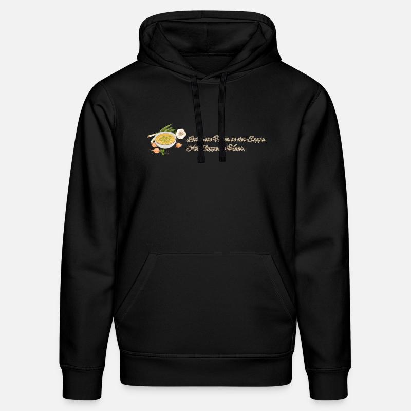 Soupe Amour // Illustration - Sweat à capuche bio DRUMMER Stanley/Stella Unisexe - noir